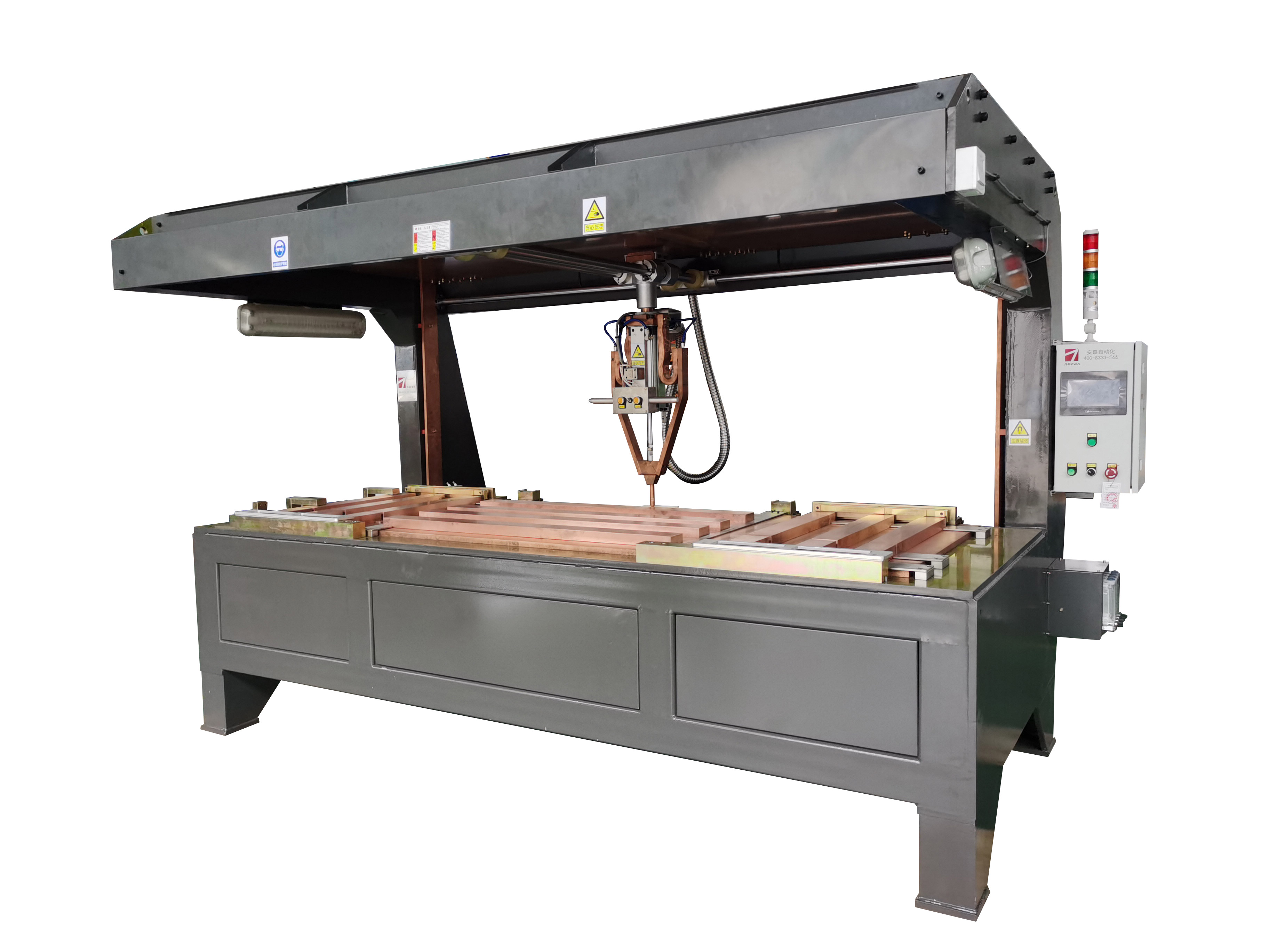 電梯門板加強筋龍門焊機項目介紹 電梯門板加強筋龍門焊機項目介紹